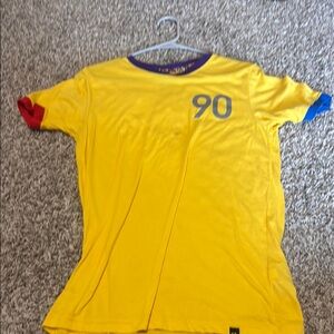 Nike Yellow and Red Short Sleeve Tee